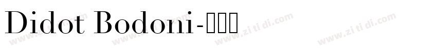 Didot Bodoni字体转换